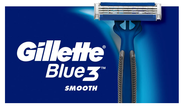 Gillette Blue3 Smooth Razors 6 Pack (60 Shaves) + NIVEA Men Shaving Foam 50ml