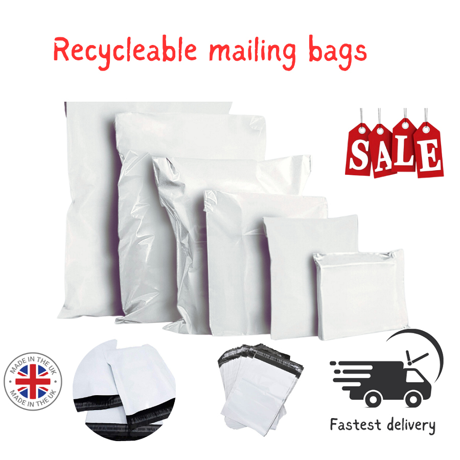 50 White 6x9 Self Seal Packaging Bags DISCOUNTS 165mm x230mm
