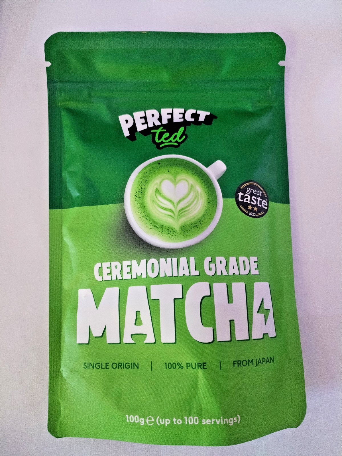 PerfectTed Ceremonial Grade Matcha Powder 100g – Authentic Japanese Green Tea