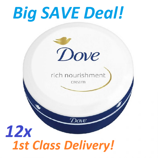 Dove Rich Nourishment Cream 75ml – 3 Pack / 6 Pack / 12 Pack