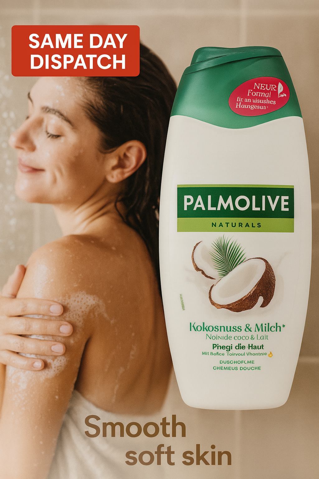 Palmolive Shower Gel 250ml – Olive & Milk / Milk & Honey / Coconut / Wellness Massage