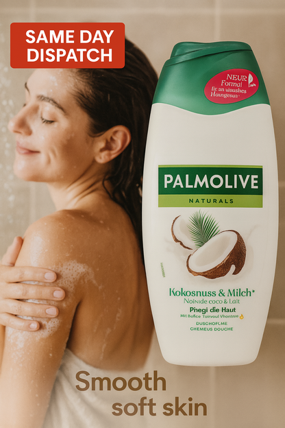 Palmolive Shower Gel 250ml – Olive & Milk / Milk & Honey / Coconut / Wellness Massage