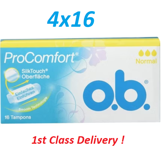 🌸 o.b. ProComfort Tampons – Normal | 16, 32, 64, or 96 Tampons | Extra Savings!
