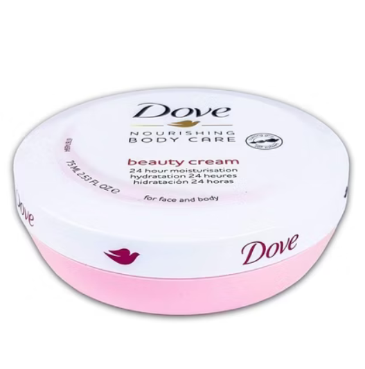 Dove Nutriente Beauty Cream 75ml – Body Moisturising Cream – 3, 6 or 12 Pack