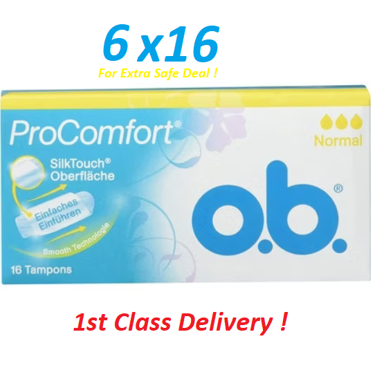 🌸 o.b. ProComfort Tampons – Normal | 16, 32, 64, or 96 Tampons | Extra Savings!