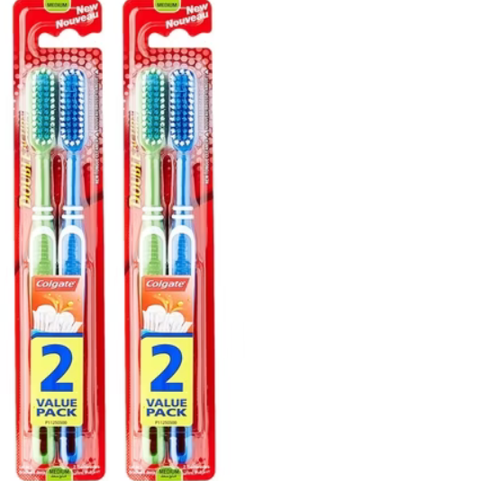 Colgate Double Action Toothbrush – 2 Pack – Medium Bristles