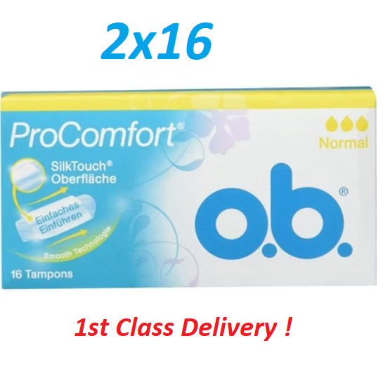 🌸 o.b. ProComfort Tampons – Normal | 16, 32, 64, or 96 Tampons | Extra Savings!