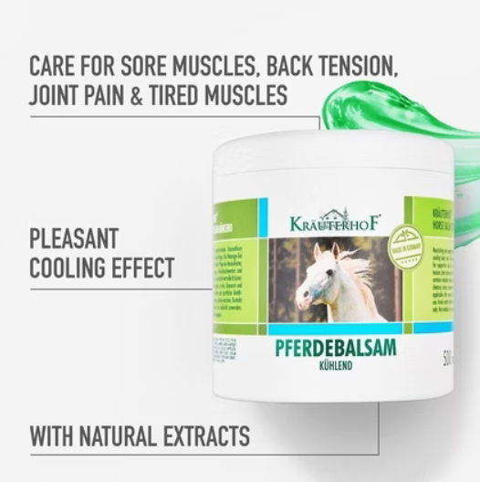 500 ml Krauterhof Horse Balm – Cooling & Revitalizing Gel with Herbal Extracts