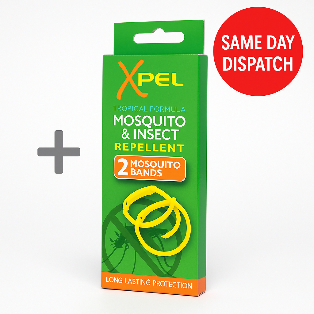 12 Packs – Xpel Mosquito & Insect Repellent Wrist Bands (2 per Pack) – Sting Rel