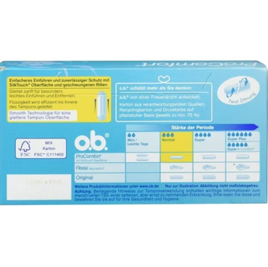 🌸 o.b. ProComfort Tampons – Normal | 16, 32, 64, or 96 Tampons | Extra Savings!